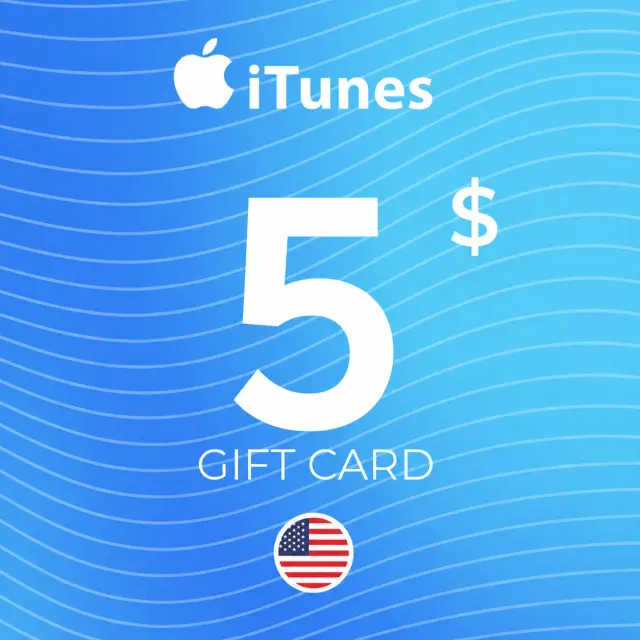 [АВТОВЫДАЧА] Подарочная карта Apple iTunes (США) 5$. НИЗКАЯ ЦЕНА